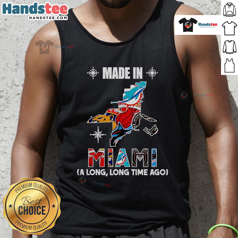 Official Made In Miami A Long Long Time Ago Tank Top featuring vibrant design and comfortable fit for casual wear.