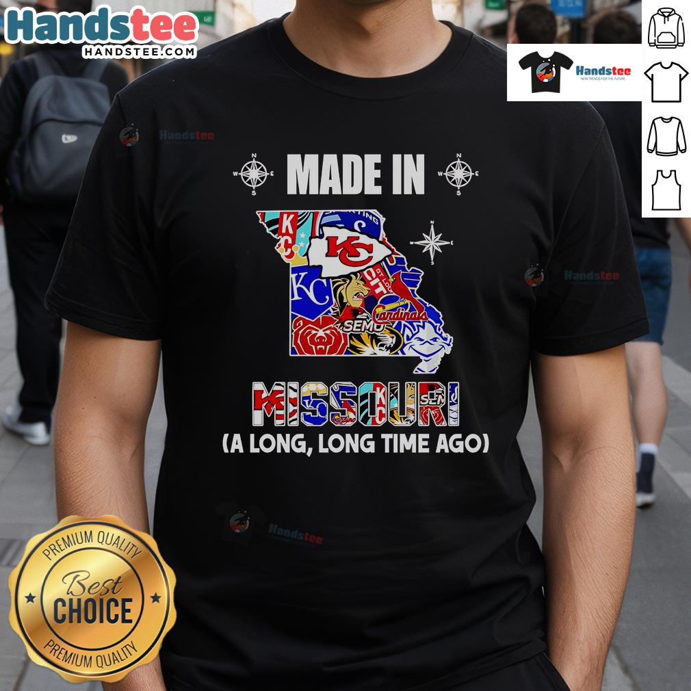 Official Made In Missouri A Long Long Time Ago T-Shirt featuring vintage design and comfortable fit for all ages.