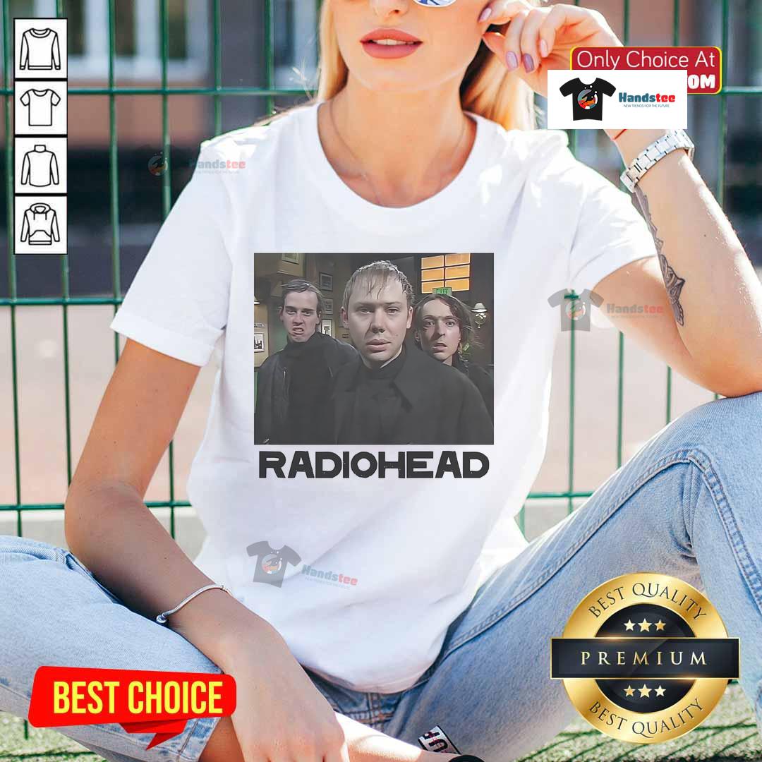 Official McPoyle Head Radio head ladies tee featuring a stylish design perfect for fans of the McPoyle family.