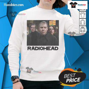 Alt Text: Official McPoyle Head Radio Head Sweatshirt featuring unique design, perfect for fans of quirky apparel.
