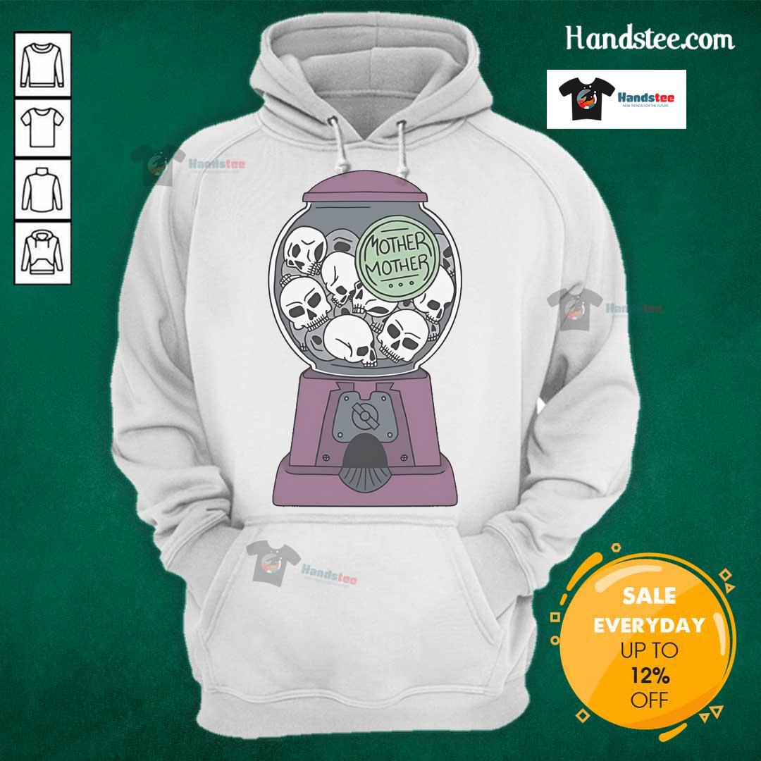 Alt Text: Official Mother Mother Skull Machine Hoodie featuring a striking skull design, perfect for fans of the band.