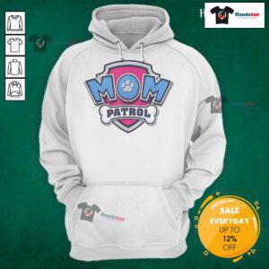 Official Mother's Day Mom Patrol Badge Hoodie featuring a vibrant design celebrating moms on their special day.