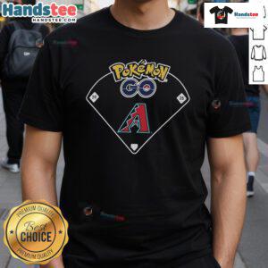 Alt Text: Official Pokmon Go Arizona Diamondbacks Night T-Shirt featuring vibrant team colors and Pokmon graphics.
