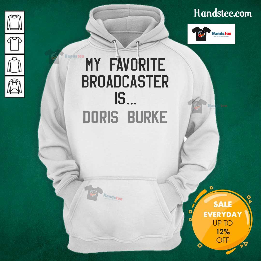 Richard Jefferson wearing 'Wear My Favorite Broadcaster Is Doris Burke' hoodie, showcasing his support for Doris Burke.