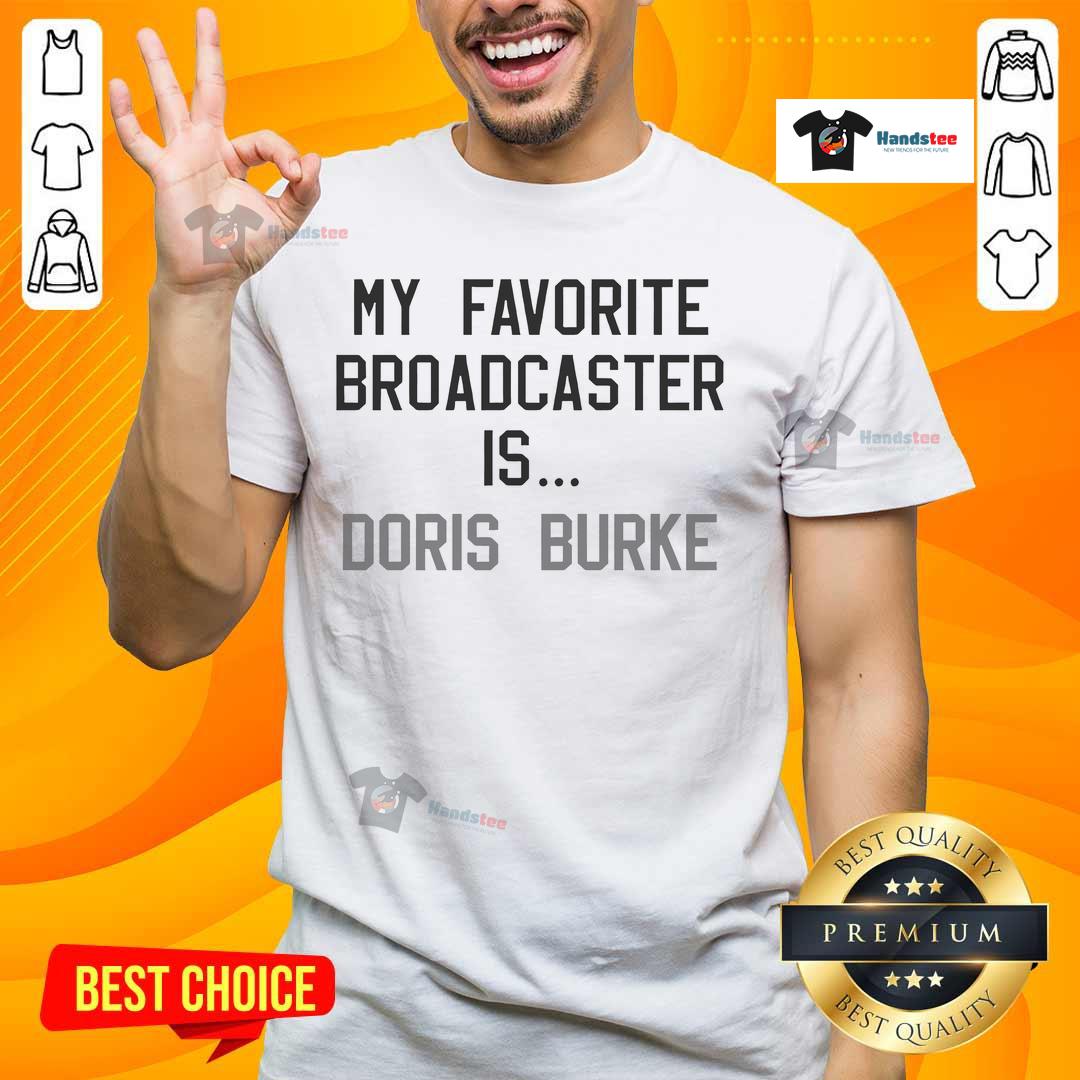 Alt Text: Richard Jefferson 'Wear My Favorite Broadcaster Is Doris Burke' T-Shirt showcasing a stylish design for basketball fans.