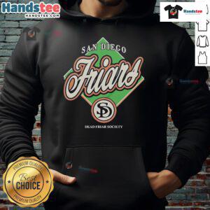 Official San Diego Friars Dead Friar Society hoodie featuring unique design and vibrant colors for fans.
