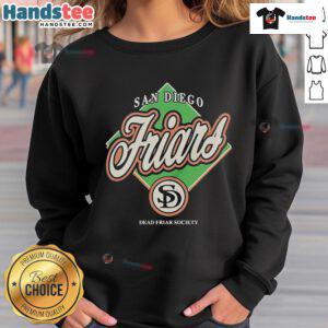 Official San Diego Friars Dead Friar Society sweatshirt featuring unique design, perfect for Padres fans.