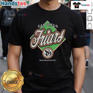 Official San Diego Friars Dead Friar Society T-Shirt featuring unique design for fans of the San Diego Friars.