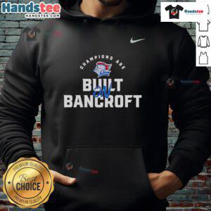 Official SFS Knights Champions Are Built Bancroft hoodie featuring logo and stylish design for fans and athletes.