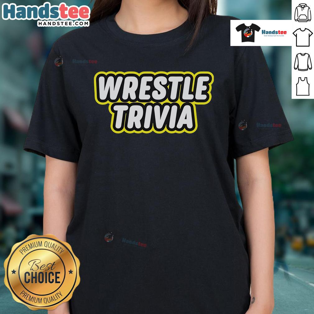 Official Super Wrestling Lego text on a stylish ladies tee, perfect for fans of wrestling and Lego enthusiasts.