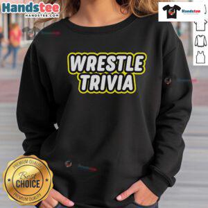 Official Super Wrestling Lego Text Sweatshirt featuring vibrant graphics and a cozy design for fans of wrestling and Lego.