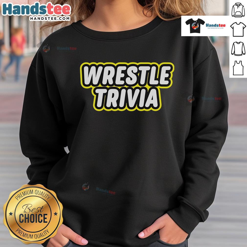 Official Super Wrestling Lego Text Sweatshirt featuring vibrant graphics and a cozy design for fans of wrestling and Lego.