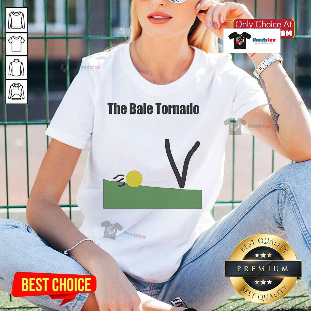 Official Bale Tornado in Texas Ladies Tee featuring a stylish design, perfect for fans of Texas tornadoes and casual wear.