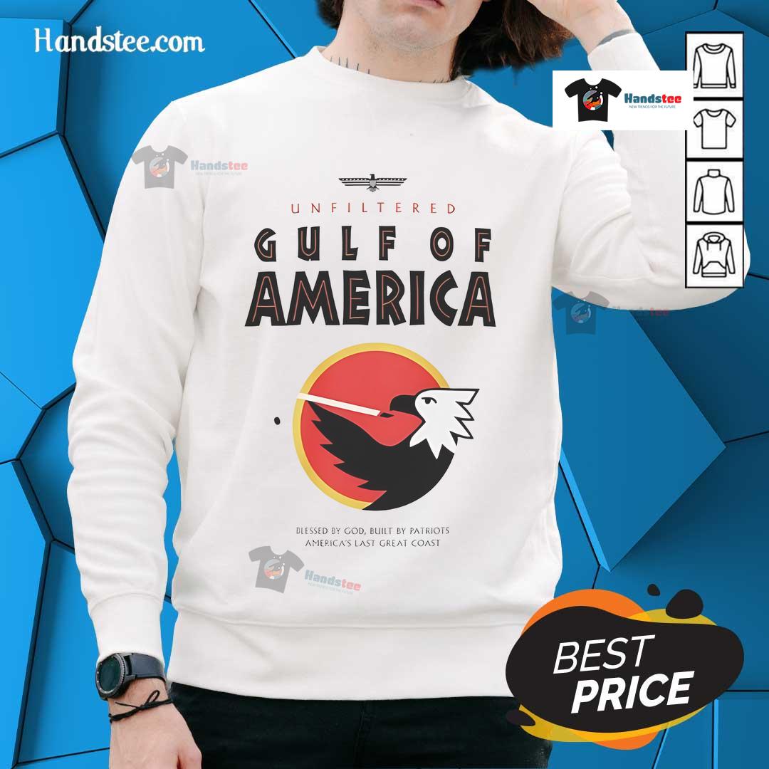 Alt Text: Awesome Gulf of America Spirit of America Eagle sweatshirt featuring a vibrant eagle design and comfortable fit.