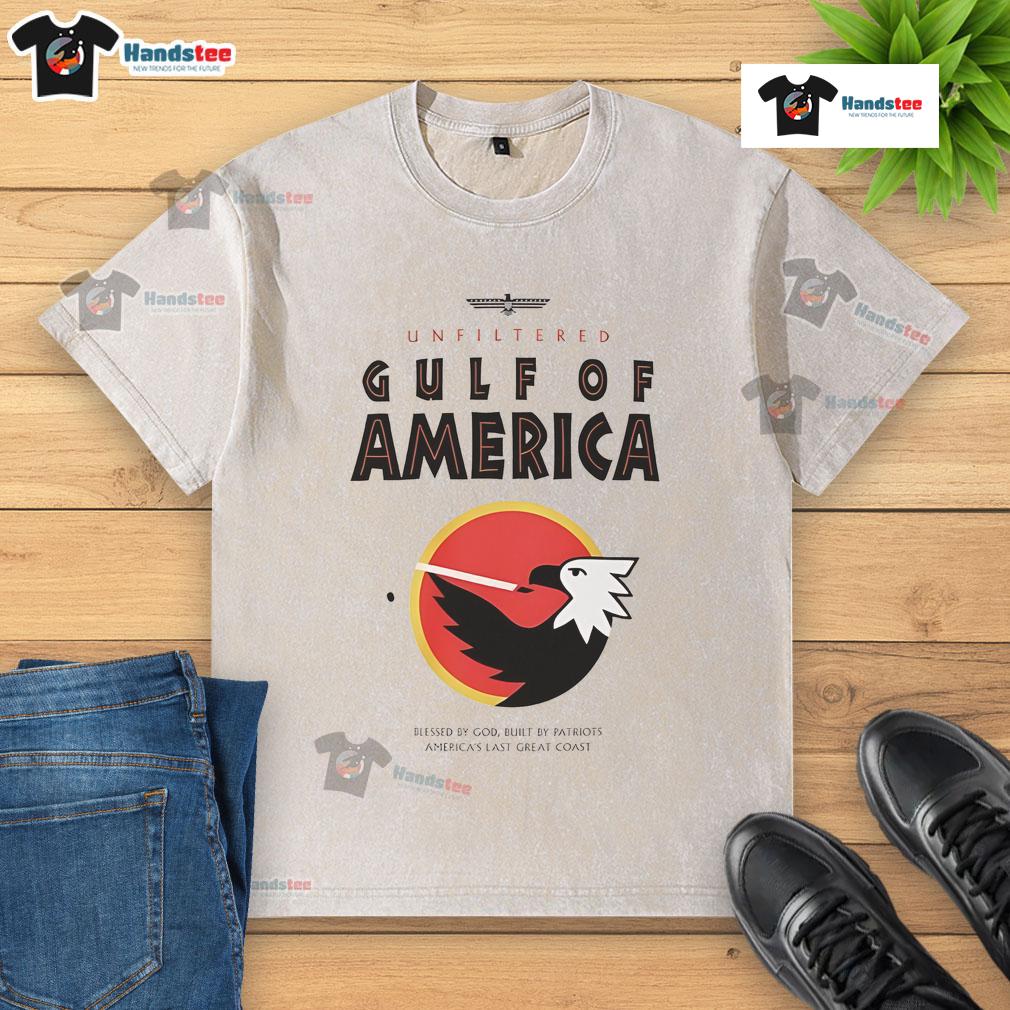 Awesome Gulf of America Spirit of America Eagle washed t-shirt featuring eagle graphic and vintage style design.