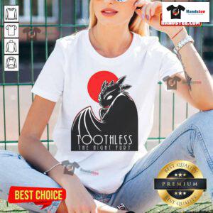Awesome Toothless the Night Fury dark dragon ladies tee featuring a vibrant design of the beloved character.