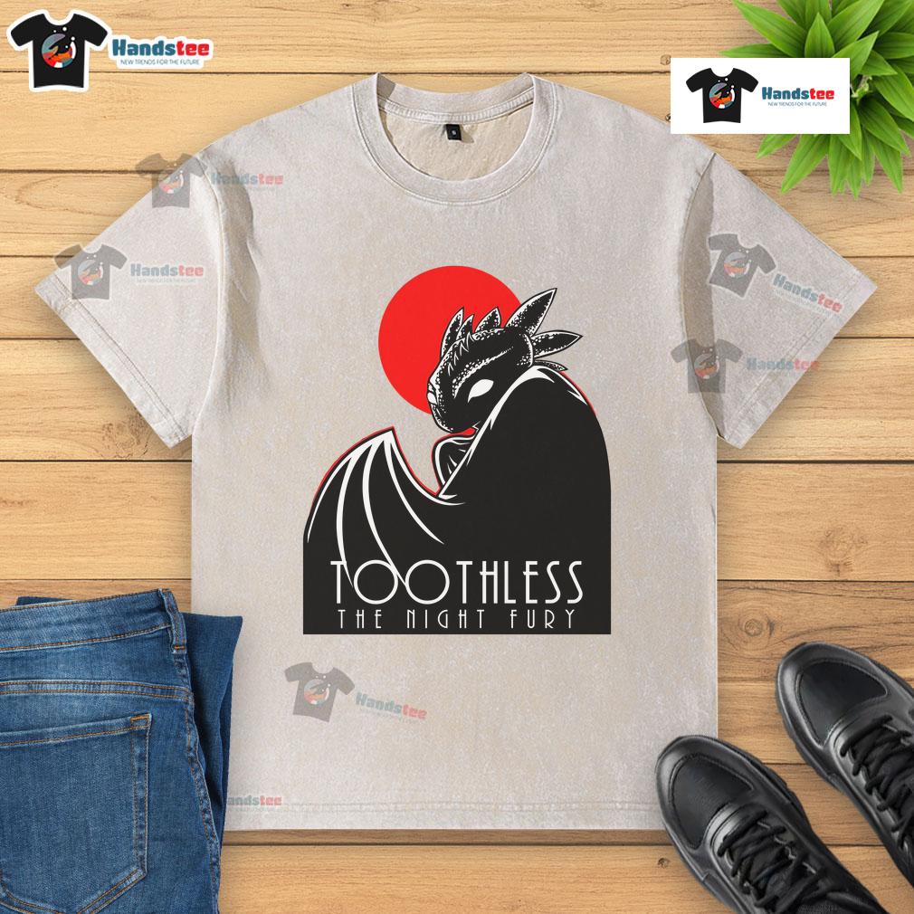 Awesome Toothless the Night Fury dark dragon washed t-shirt featuring a vibrant design of the beloved character.