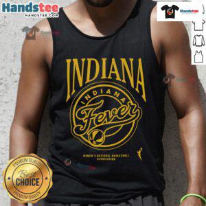 Alt Text: Good Indiana Fever WNBA women's national basketball tank top featuring vibrant team colors and logo design.