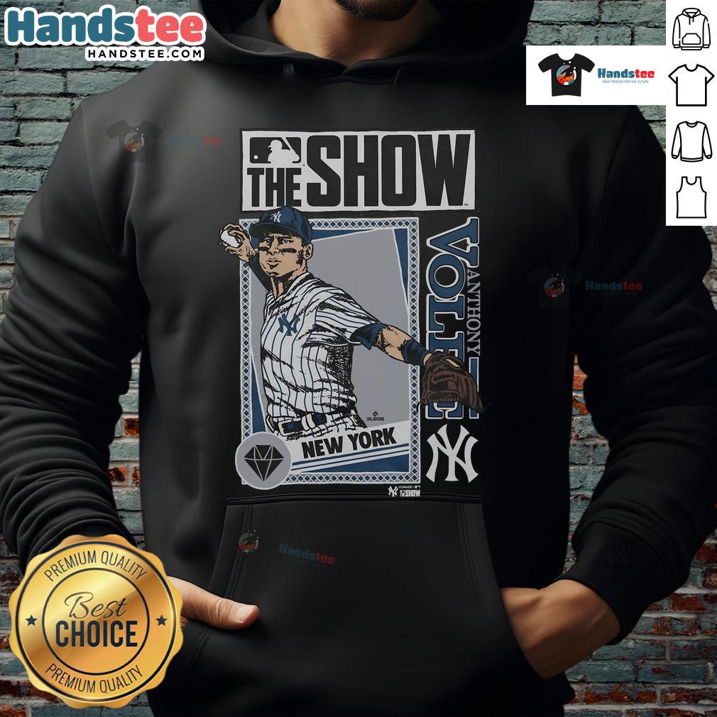 Anthony Volpe hoodie from MLB The Show, showcasing Yankees team spirit and style for fans and gamers.