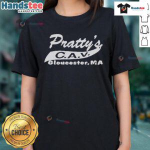 Good Manchester By The Sea Pratty's C.A.V. ladies tee featuring a stylish design and comfortable fit for casual wear.