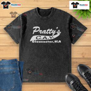 Alt Text: Good Manchester By The Sea Prattys C.A.V. Washed T-Shirt in a casual setting, showcasing its comfortable style.