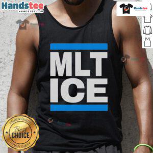 Good MLT Ice Anti-Fascist Tank Top featuring bold anti-fascist graphics, perfect for summer activism and casual wear.