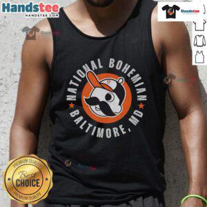 Good National Bohemian Baltimore logo tank top featuring a vibrant design, perfect for fans of the iconic beer brand.