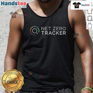 Good Net Zero Tracker logo on a stylish tank top, promoting sustainability and eco-friendly living. Ideal for green advocates.