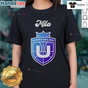 Alt Text: Good Phee Napheesa Collier Mila Unrivaled Basketball Ladies Tee showcasing stylish design for female basketball fans.