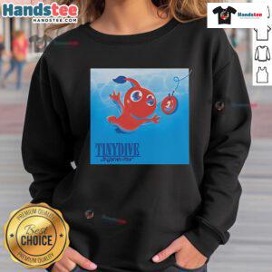 Alt Text: Good Pikmin Nirvana's Nevermind Tiny Dive Big Swims sweatshirt featuring vibrant graphics and cozy design.