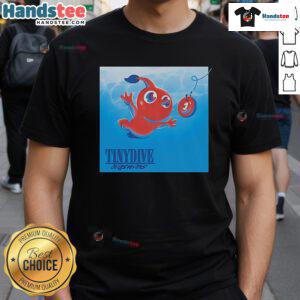 Alt Text: Good Pikmin Nirvana's Album Nevermind Tinydive Bigswims T-Shirt featuring vibrant graphics and unique design.