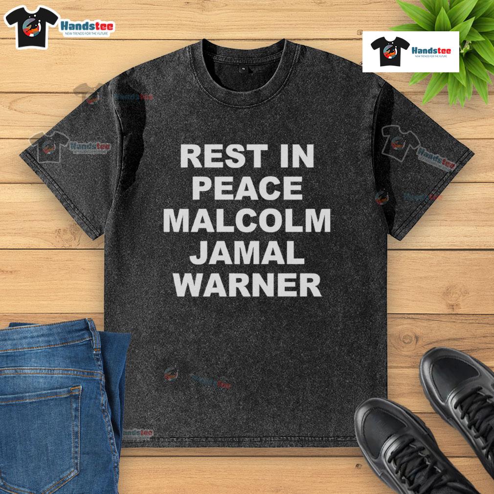 Good Rest In Peace Malcolm Jamal Warner washed t-shirt featuring a vintage design in soft fabric, perfect for casual wear.
