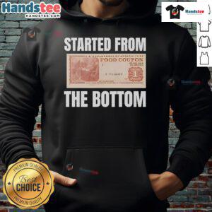 Good Started From The Bottom Food Coupon Hoodie featuring a stylish design, perfect for food lovers and casual wear.