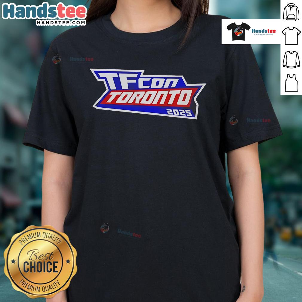 Good-TFcon-Toronto-2025 Ladies Tee featuring vibrant design, perfect for fans attending the convention.