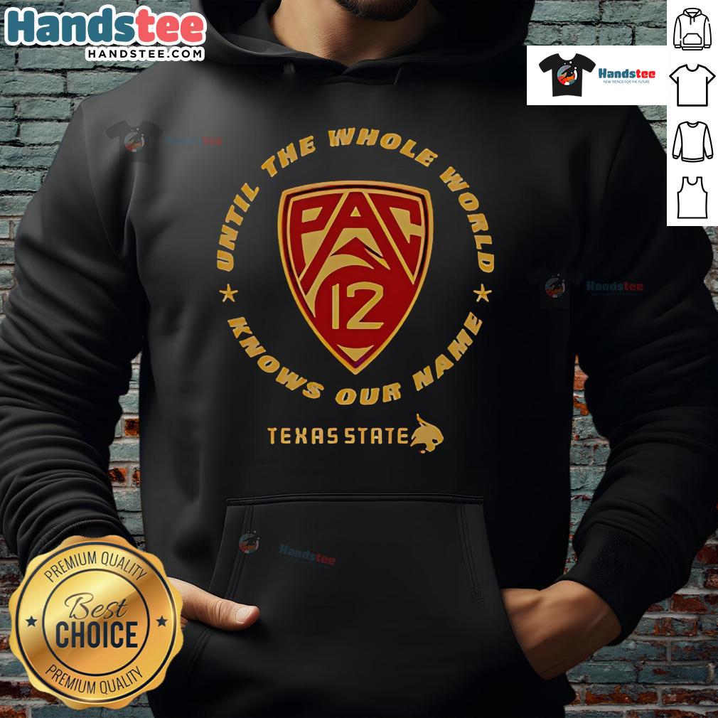 Good Texas State PAC-12 hoodie showcasing bold design, perfect for fans wanting to make their name known.