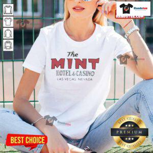 Ladies tee at Good The Mint Hotel Casino in Las Vegas, featuring vibrant colors and stylish design perfect for summer.