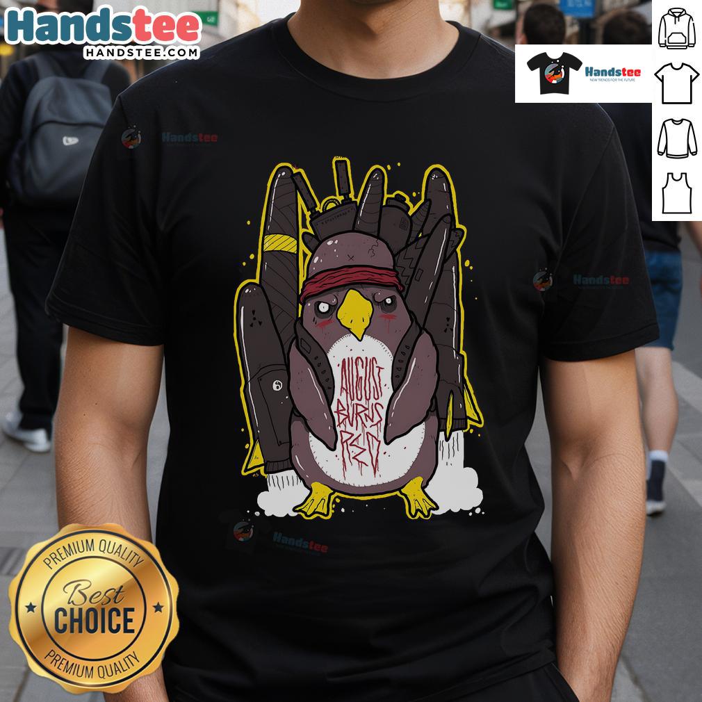 Good Throwback Penguin Bomb T-Shirt featuring a retro penguin graphic, perfect for casual wear and penguin lovers.