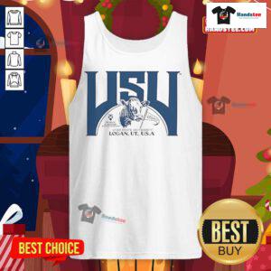 Good Utah State Logan UT USA tank top featuring a stylish design, perfect for fans and casual wear enthusiasts.