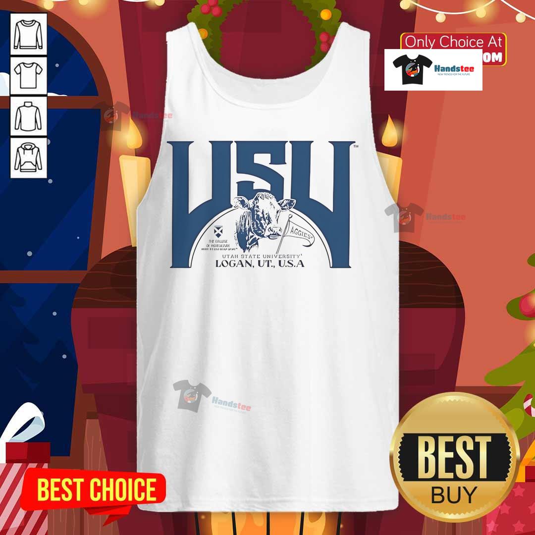Good Utah State Logan UT USA tank top featuring a stylish design, perfect for fans and casual wear enthusiasts.