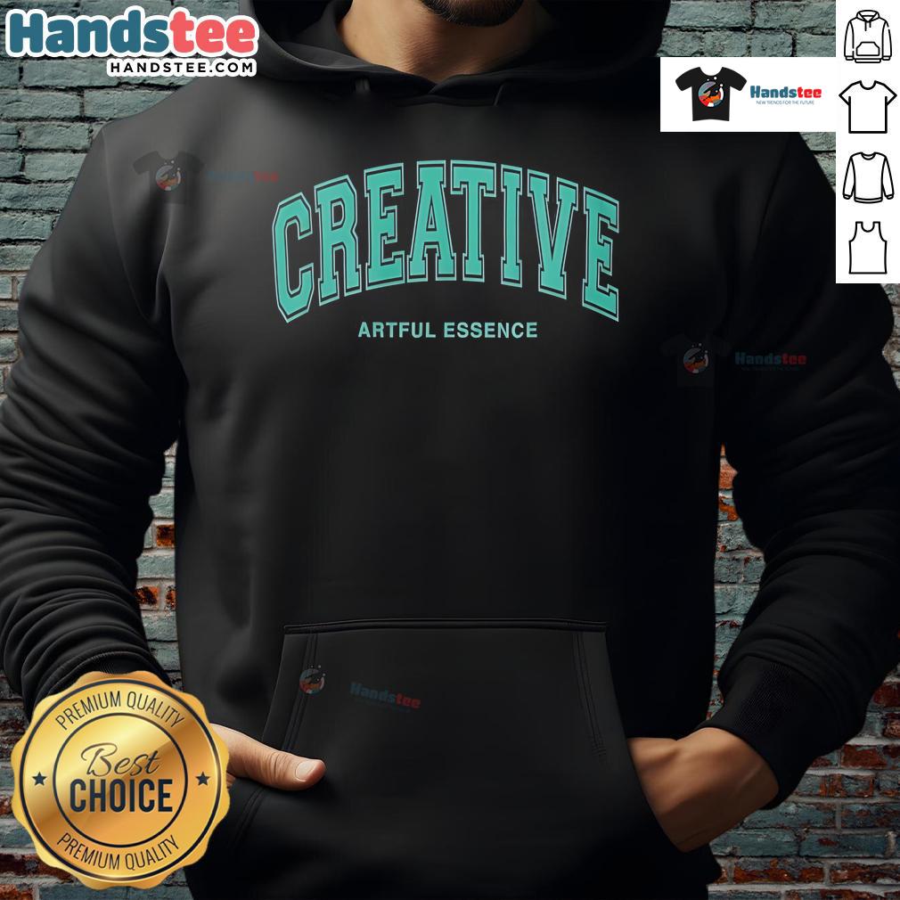 Happy Creative Artful Essence Hoodie featuring vibrant colors and a stylish design for art lovers and trendsetters.
