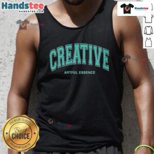 Happy Creative Artful Essence Tank Top in vibrant colors, perfect for expressing your artistic style and comfort.
