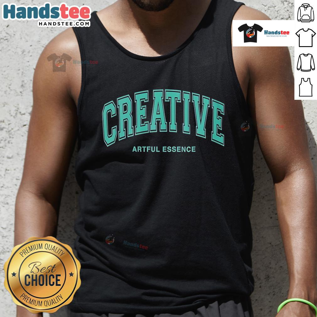 Happy Creative Artful Essence Tank Top in vibrant colors, perfect for expressing your artistic style and comfort.