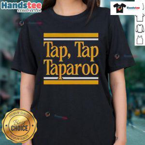 Happy Gilmore Tap Tap Taparoo ladies tee featuring vibrant graphics and a comfortable fit for golf enthusiasts.