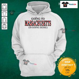 Happy Going to Massachusetts is Going Home hoodie featuring a colorful design perfect for cozy outings and local pride.