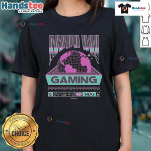 Happy boy gaming worldwide in a stylish ladies tee, showcasing fun and comfort for gaming enthusiasts.