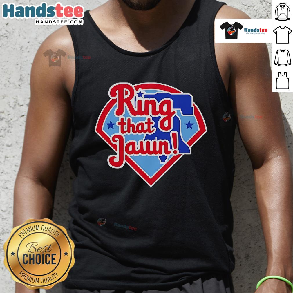 Happy Ring That Jawn Philadelphia Phillies tank top featuring vibrant team colors and a stylish design, perfect for fans.