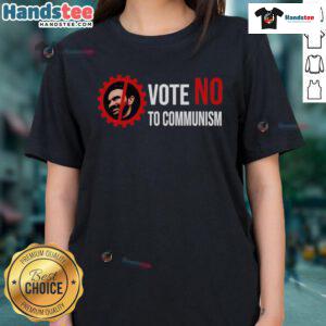Hot Zohran Mamdani Vote No to Communism Ladies Tee - stylish graphic tee promoting anti-communism message for women.