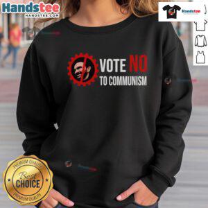 Hot Zohran Mamdani Vote No To Communism sweatshirt featuring bold graphics and a stylish design for political expression.
