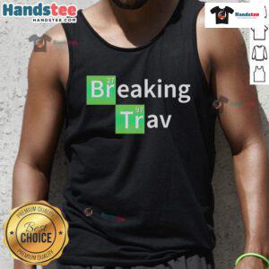 Travis Lewis Periodic Table tank top showcasing a unique design for science lovers and stylish travelers.