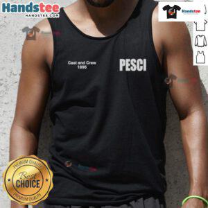 1996 Nice Cast and Crew photo featuring Joe Pesci in a stylish tank top, capturing behind-the-scenes film moments.